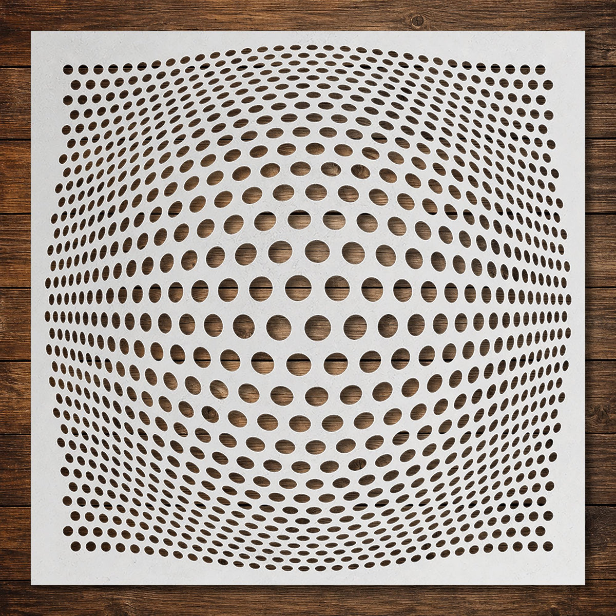 Geometric Grid #3 Stencil reusable Mylar stencil, 300 x 300 mm