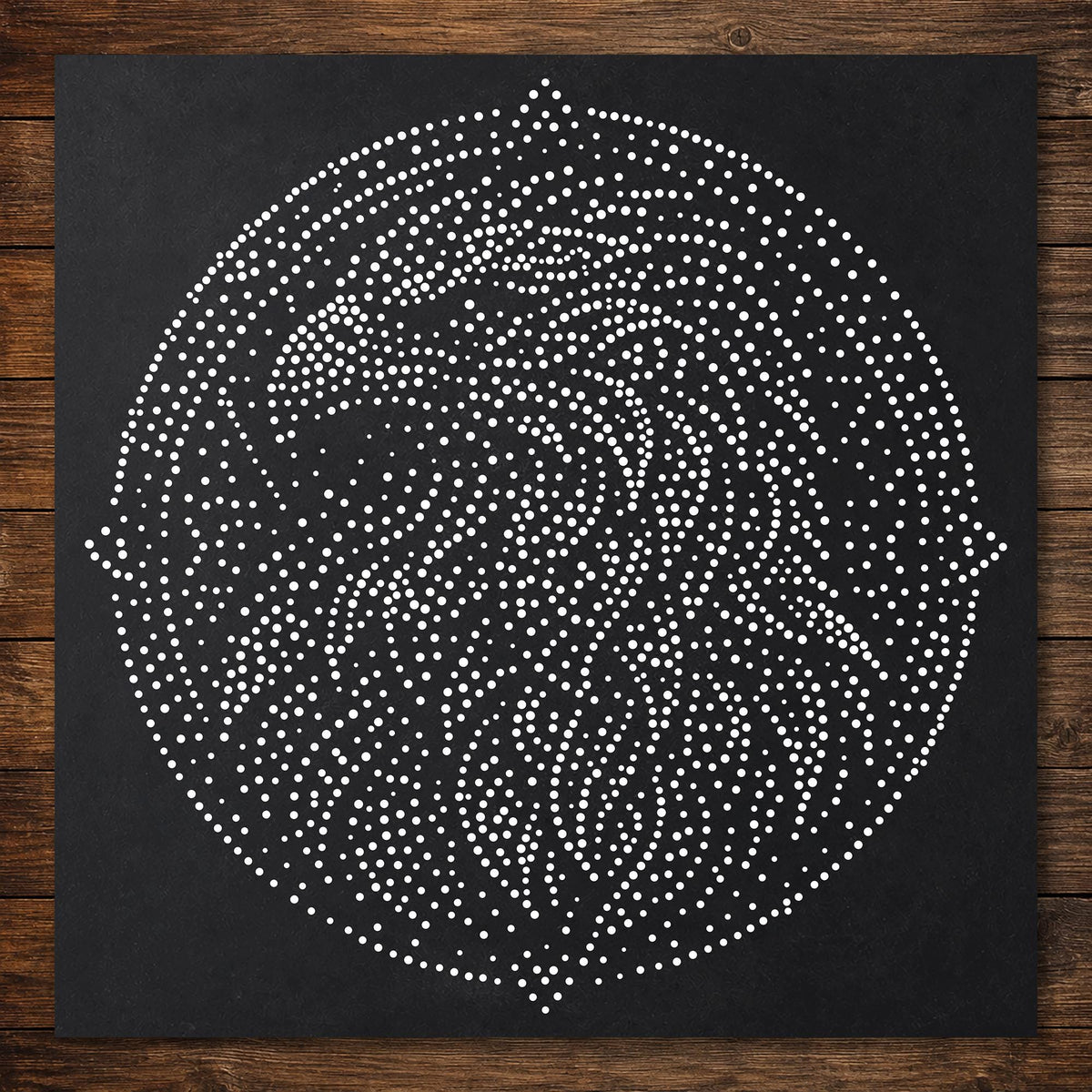 Tribal Eagle Mandala Stencil | Realistic & Highly Detailed DIY Mylar Wall Art, Stipple Art Crafts (Large - 300mm / 12" approx)