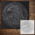 Tribal Eagle Mandala Stencil reusable Mylar stencil, 300 x 300 mm