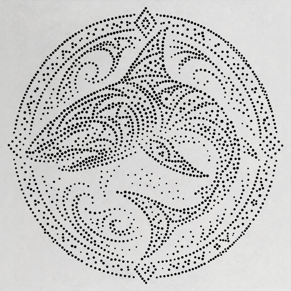 Tribal Shark Mandala Stencil | Realistic & Highly Detailed DIY Mylar Wall Art, Stipple Art Crafts (Large - 300mm / 12" approx)