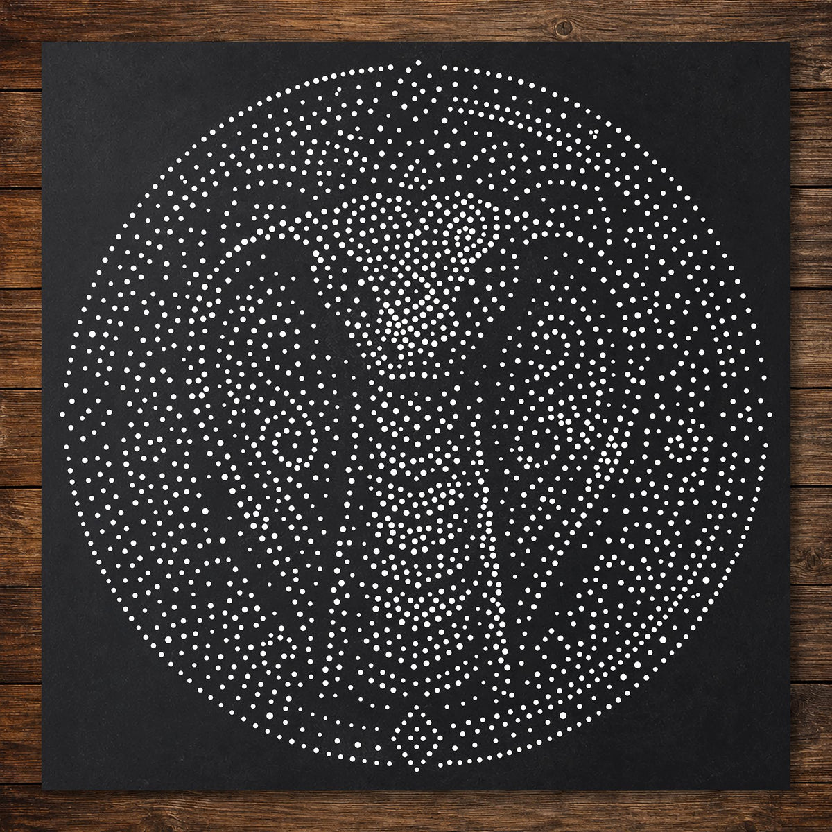 Tribal Cobra Mandala Stencil | Realistic & Highly Detailed DIY Mylar Wall Art, Stipple Art Crafts (Large - 300mm / 12" approx)