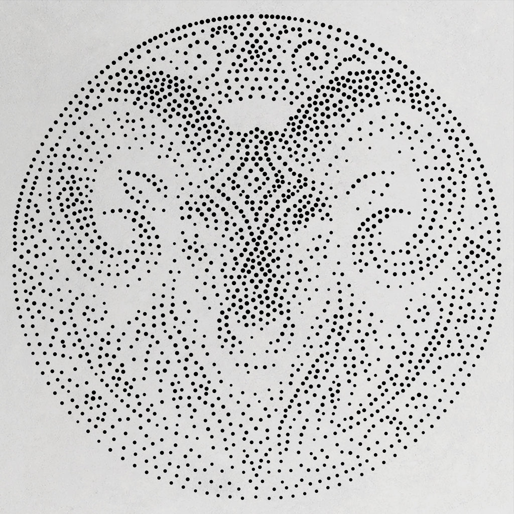 Tribal Ram Mandala Stencil | Realistic & Highly Detailed DIY Mylar Wall Art, Stipple Art Crafts (Large - 300mm / 12" approx)