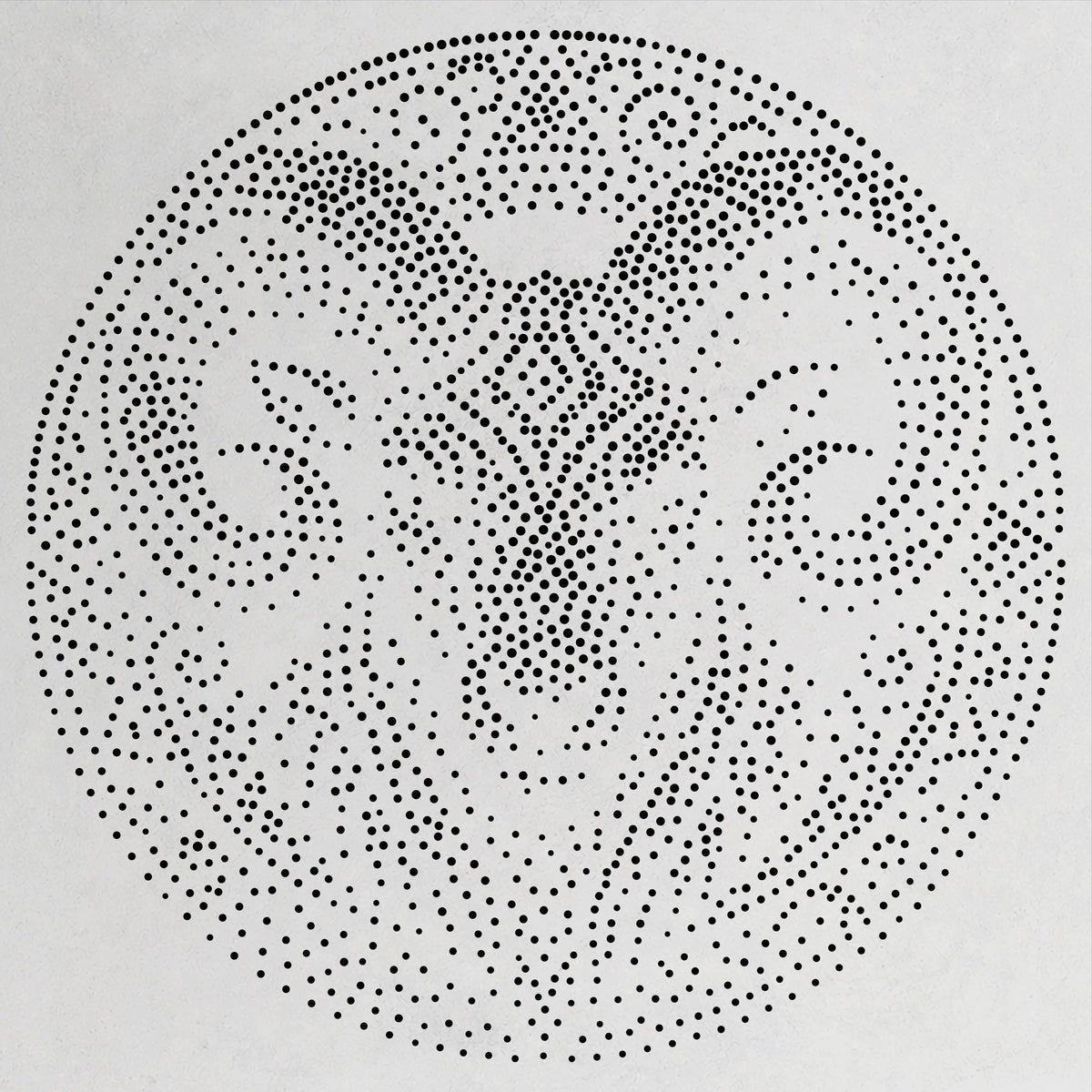 Tribal Ram Mandala Stencil | Realistic & Highly Detailed DIY Mylar Wall Art, Stipple Art Crafts (Large - 300mm / 12" approx)