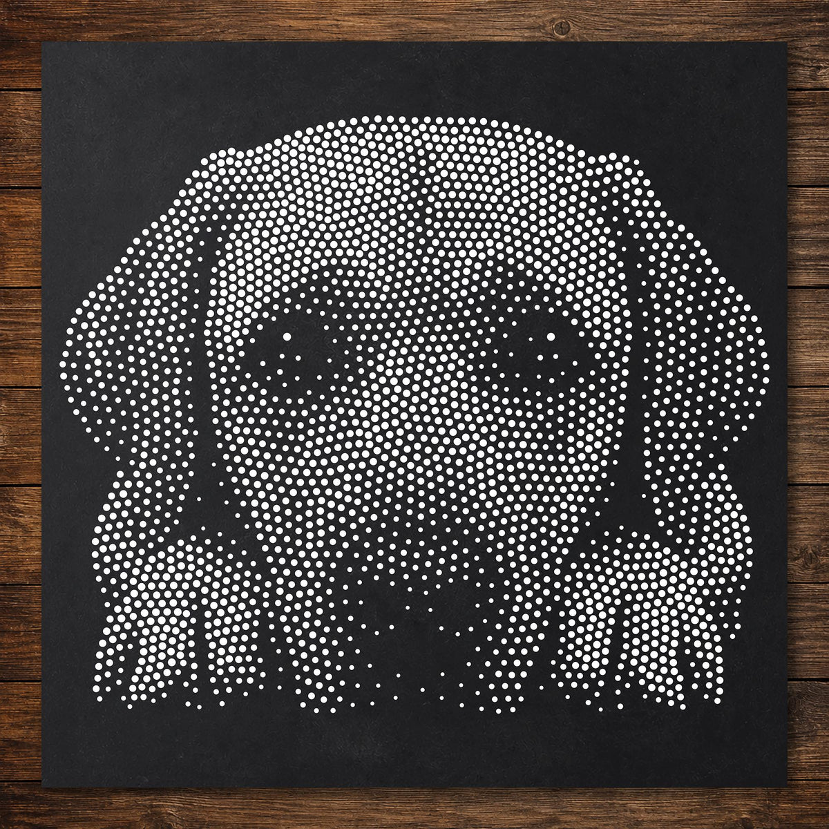 Labrador Retriever Stencil | Realistic Mylar Stipple Wall Art, Crafts (Large - 300mm / 12" approx)