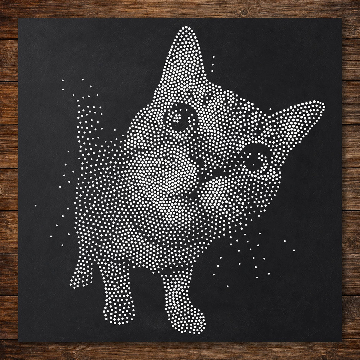 Tabby Cat Close Up Stencil | Realistic Mylar Stipple Wall Art, Crafts (Large - 300mm / 12" approx)