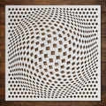 Geometric Grid #9 Stencil reusable Mylar stencil, 300 x 300 mm