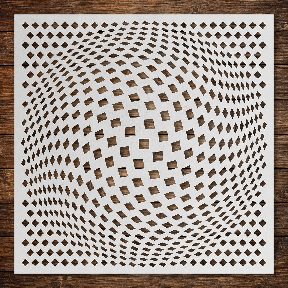 Geometric Grid #9 Stencil reusable Mylar stencil, 300 x 300 mm