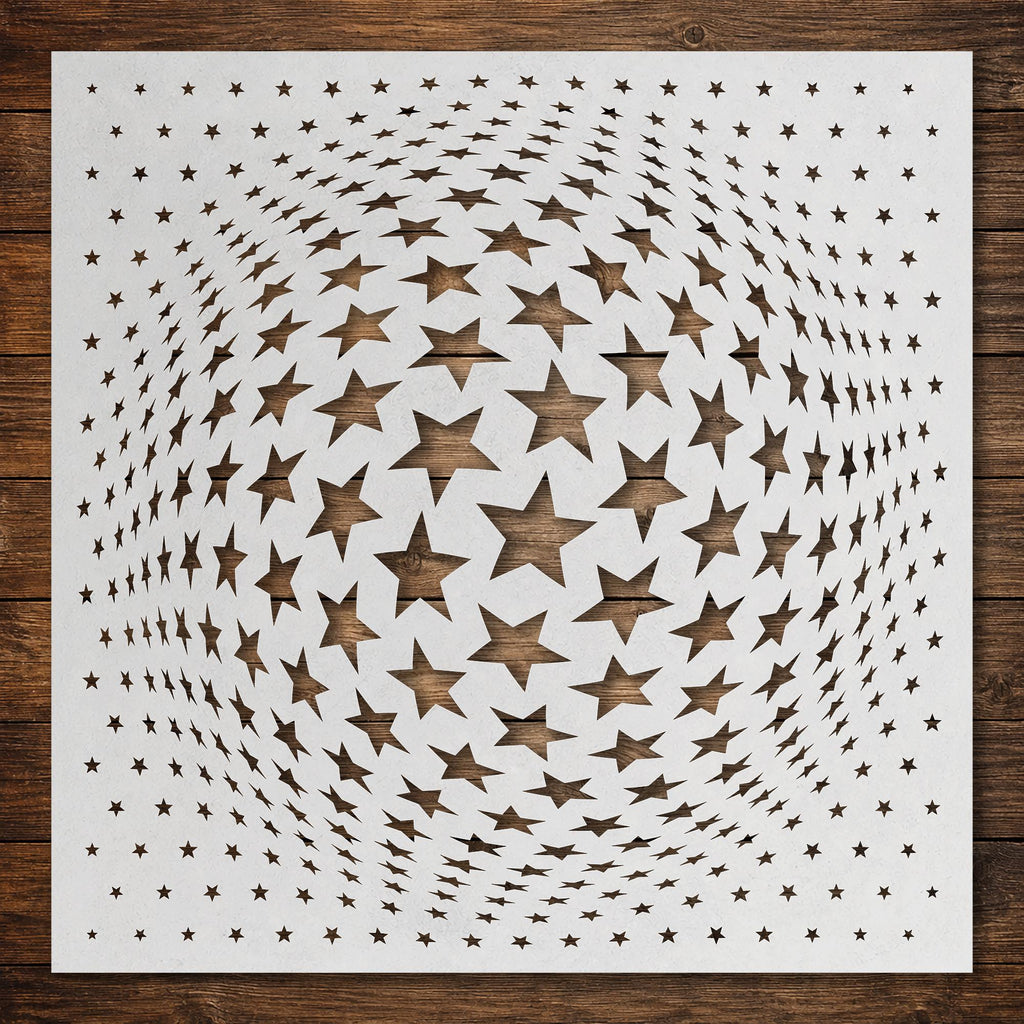 Geometric Grid #12 Stencil reusable Mylar stencil, 300 x 300 mm