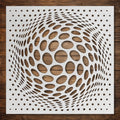 Geometric Grid #13 Stencil reusable Mylar stencil, 300 x 300 mm