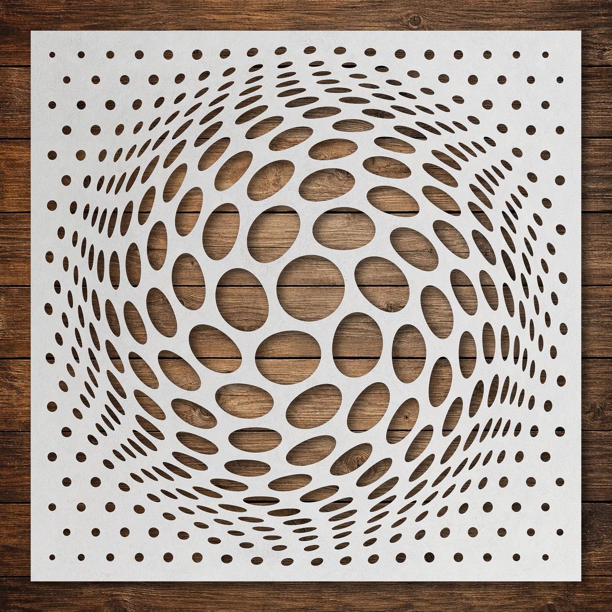Geometric Grid #13 Stencil reusable Mylar stencil, 300 x 300 mm