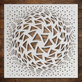 Geometric Grid #15 Stencil reusable Mylar stencil, 300 x 300 mm