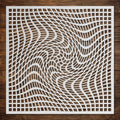 Geometric Grid #8 Stencil reusable Mylar stencil, 300 x 300 mm