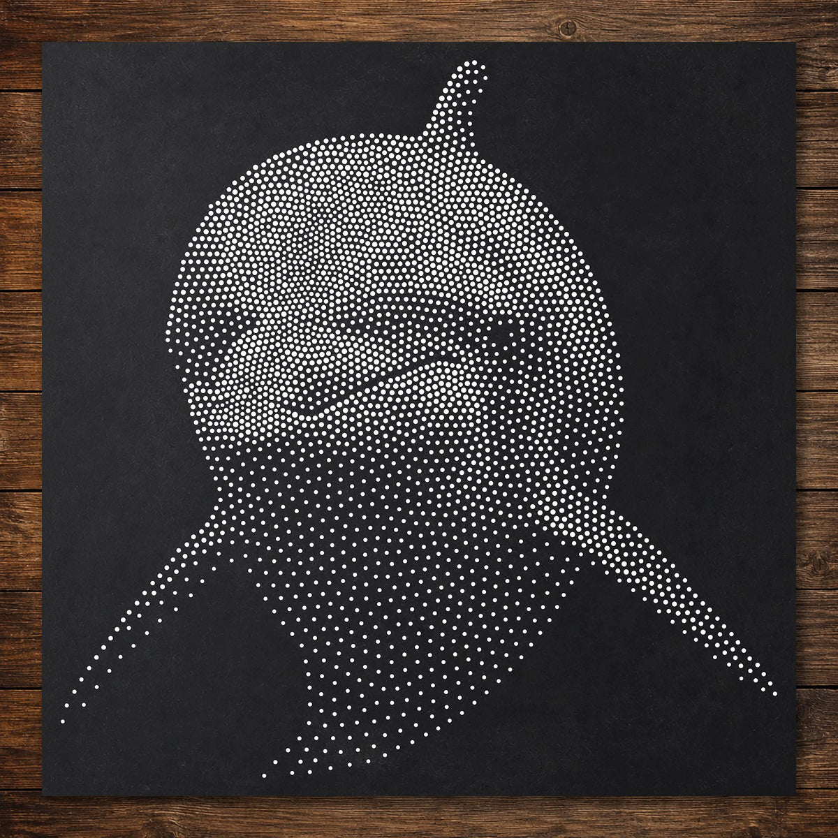 Dolphin Stencil | Realistic Mylar Stipple Wall Art, Crafts (Large - 300mm / 12" approx)