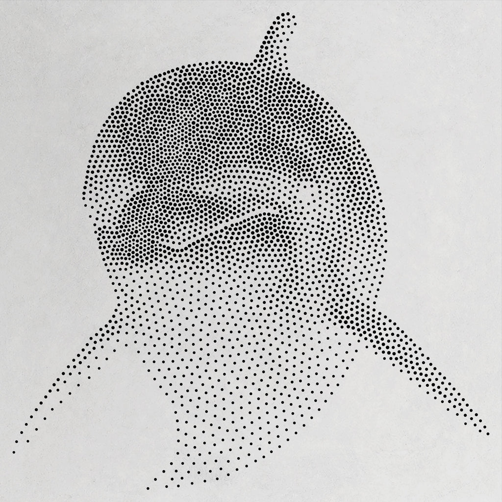 Dolphin Stencil | Realistic Mylar Stipple Wall Art, Crafts (Large - 300mm / 12" approx)