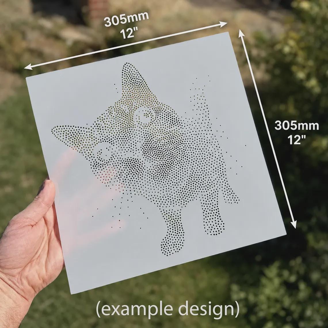 Toucan Stencil | Realistic Mylar Stipple Wall Art, Crafts (Large - 300mm / 12" approx)
