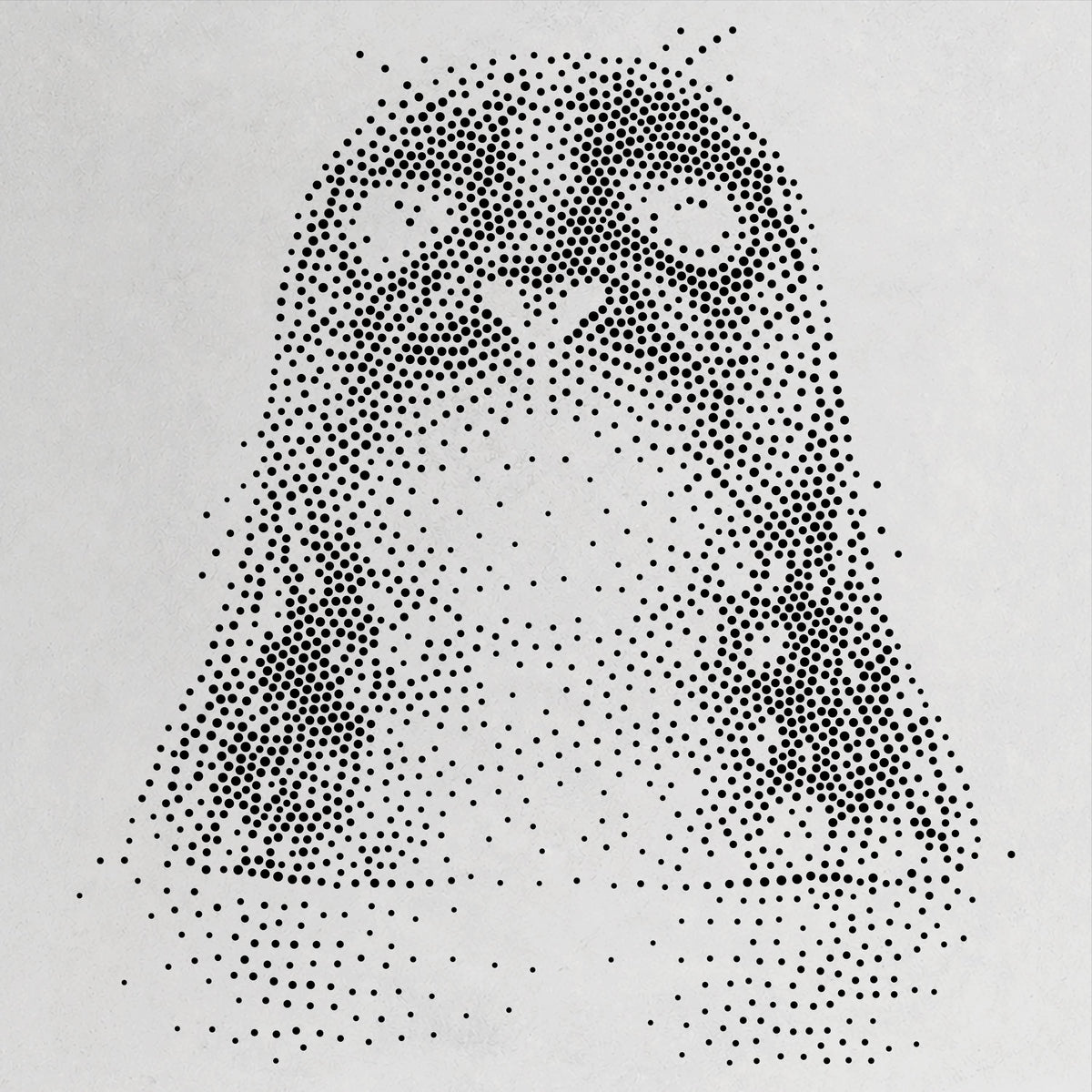 Seal Portrait Stencil | Realistic Mylar Stipple Wall Art, Crafts (Large - 300mm / 12" approx)