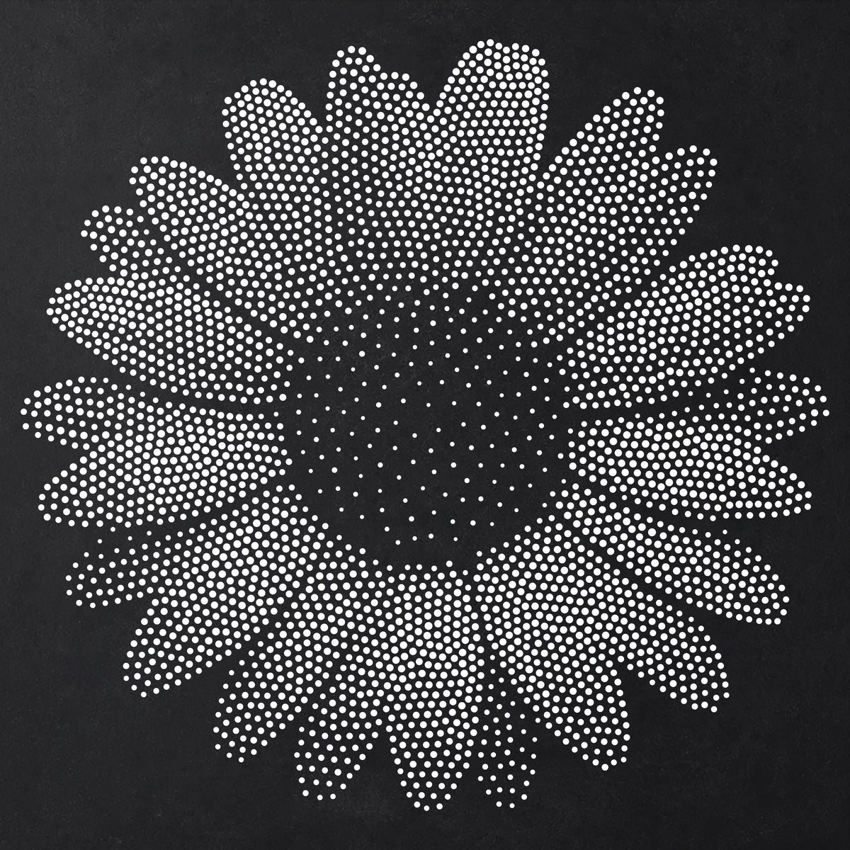Daisy Flower Stencil | Realistic Mylar Stipple Wall Art, Crafts (Large - 300mm / 12" approx)