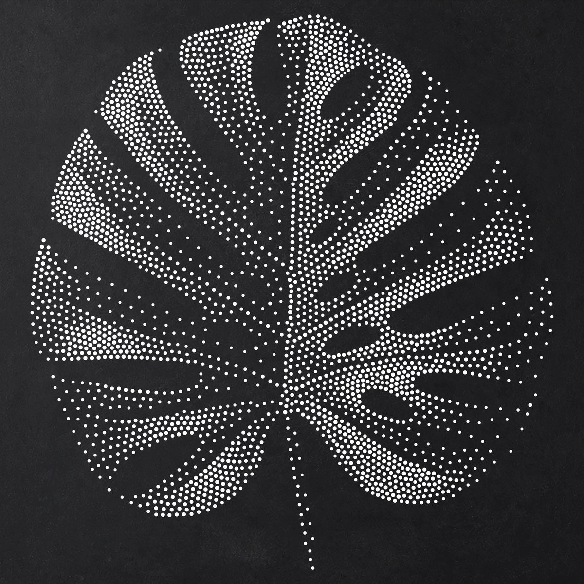Monstera Leaf Stencil | Realistic Mylar Stipple Wall Art, Crafts (Large - 300mm / 12" approx)