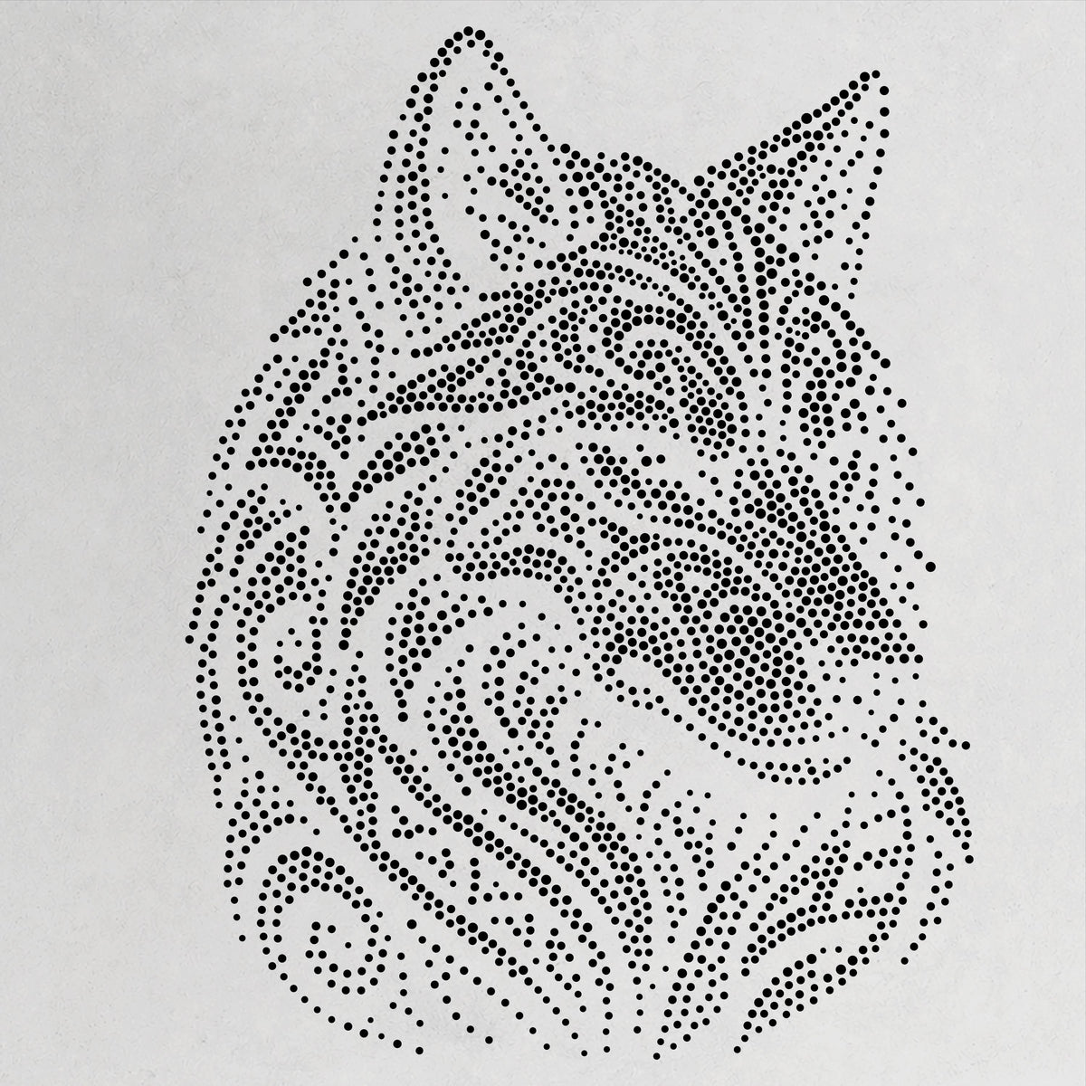 Tribal Wolf Head Stencil | Realistic & Highly Detailed DIY Mylar Wall Art, Stipple Art Crafts (Large - 300mm / 12" approx)