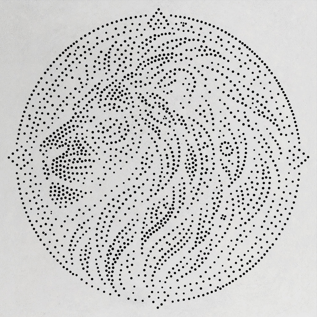Tribal Lion Mandala Stencil | Realistic & Highly Detailed DIY Mylar Wall Art, Stipple Art Crafts (Large - 300mm / 12" approx)