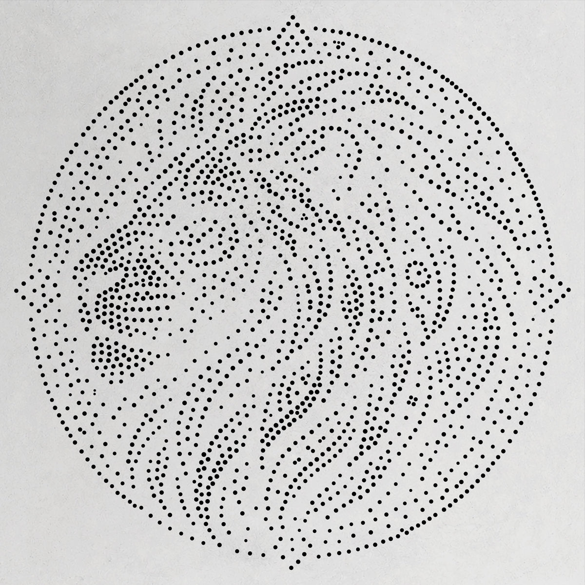 Tribal Lion Mandala Stencil | Realistic & Highly Detailed DIY Mylar Wall Art, Stipple Art Crafts (Large - 300mm / 12" approx)