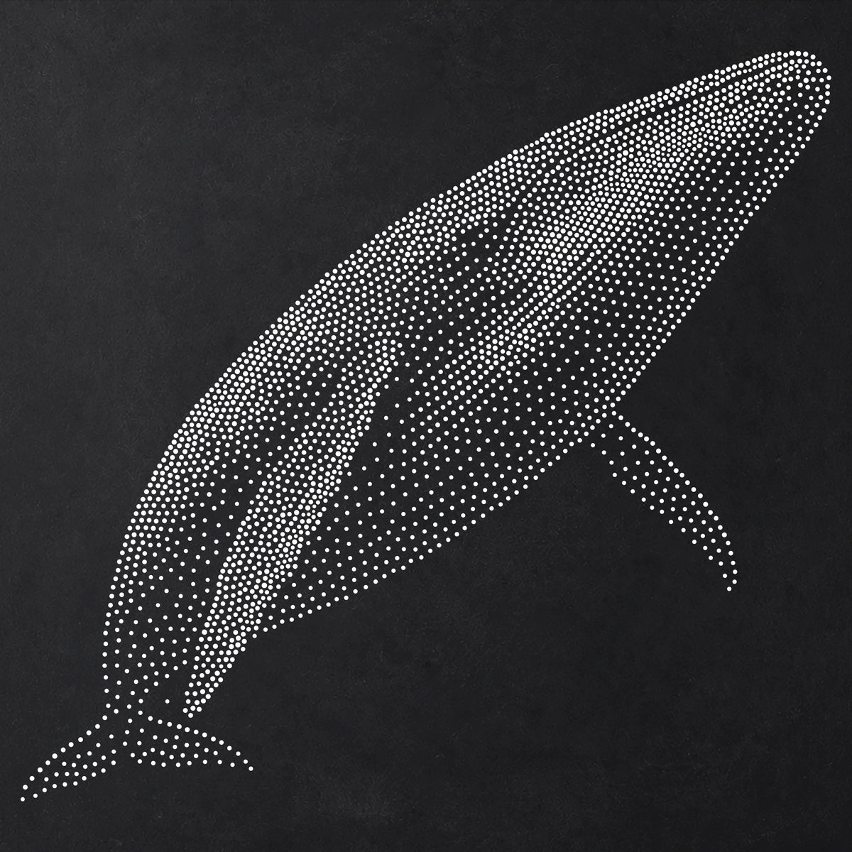 Blue Whale Stencil | Realistic Mylar Stipple Wall Art, Crafts (Large - 300mm / 12" approx)