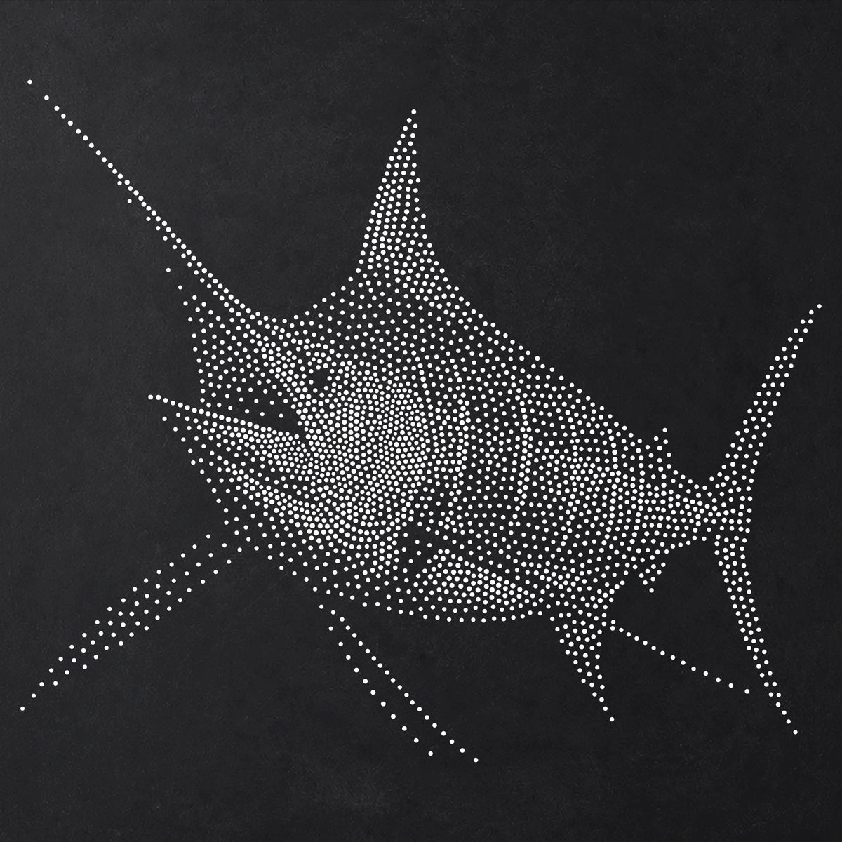 Marlin Fish Stencil | Realistic Mylar Stipple Wall Art, Crafts (Large - 300mm / 12" approx)