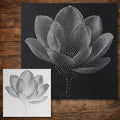 Magnolia Flower Stencil reusable Mylar stencil, 300 x 300 mm