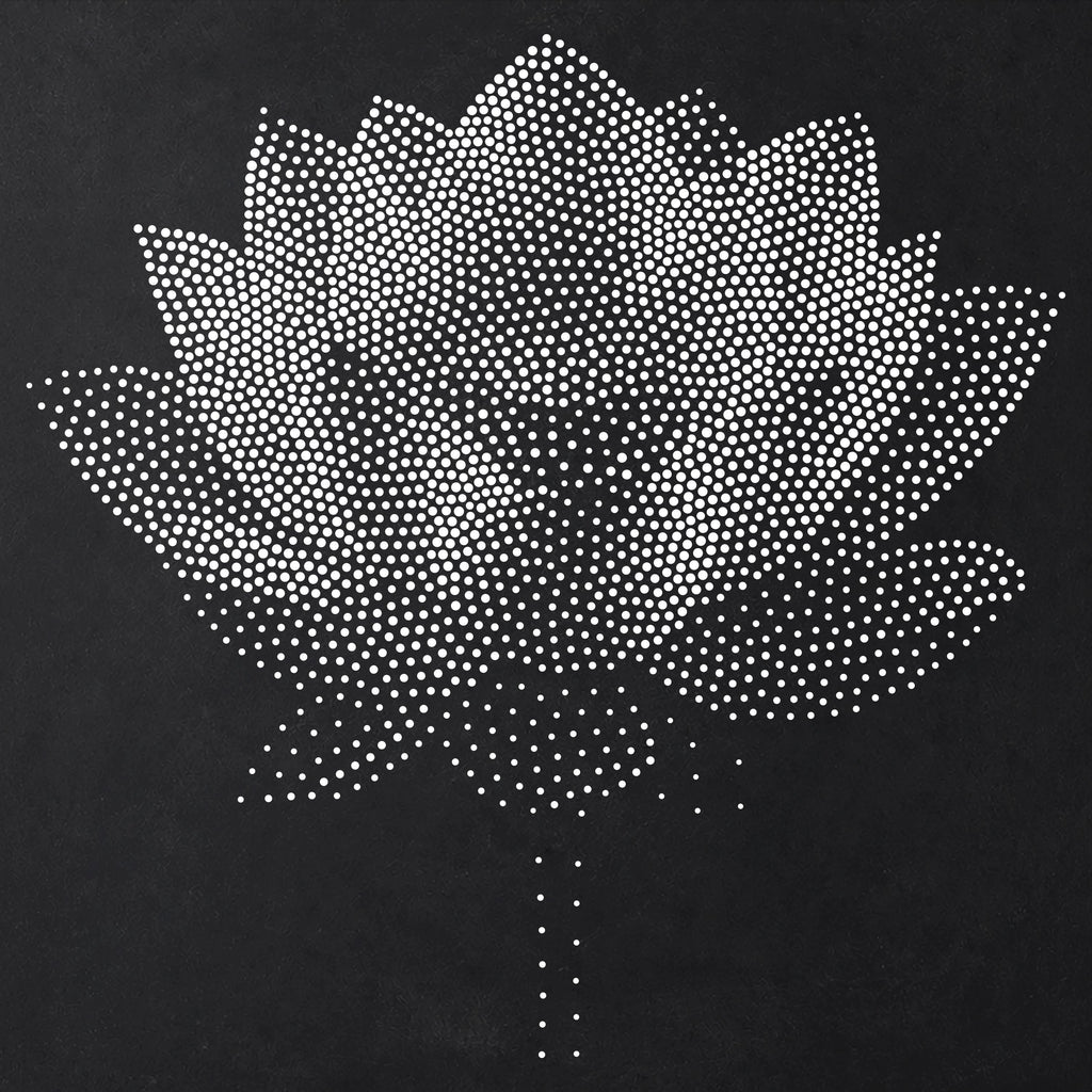 Lotus Flower Stencil | Realistic Mylar Stipple Wall Art, Crafts (Large - 300mm / 12" approx)