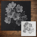 Cherry Blossom Stencil reusable Mylar stencil, 300 x 300 mm