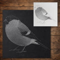 Bullfinch Bird Stencil reusable Mylar stencil, 300 x 300 mm