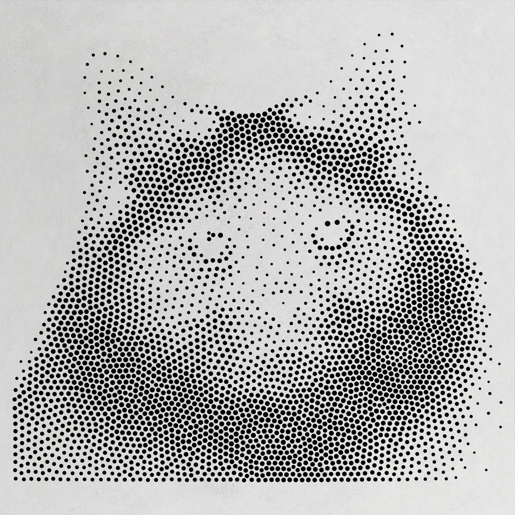 Birman Cat Stencil | Realistic Mylar Stipple Wall Art, Crafts (Large - 300mm / 12" approx)