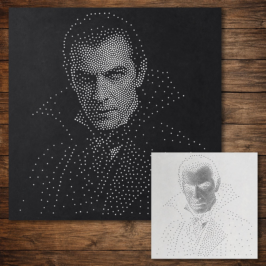 Vampire Count Dracula Halloween Stencil reusable Mylar stencil, 300 x 300 mm