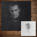 Vampire Count Dracula Halloween Stencil reusable Mylar stencil, 300 x 300 mm