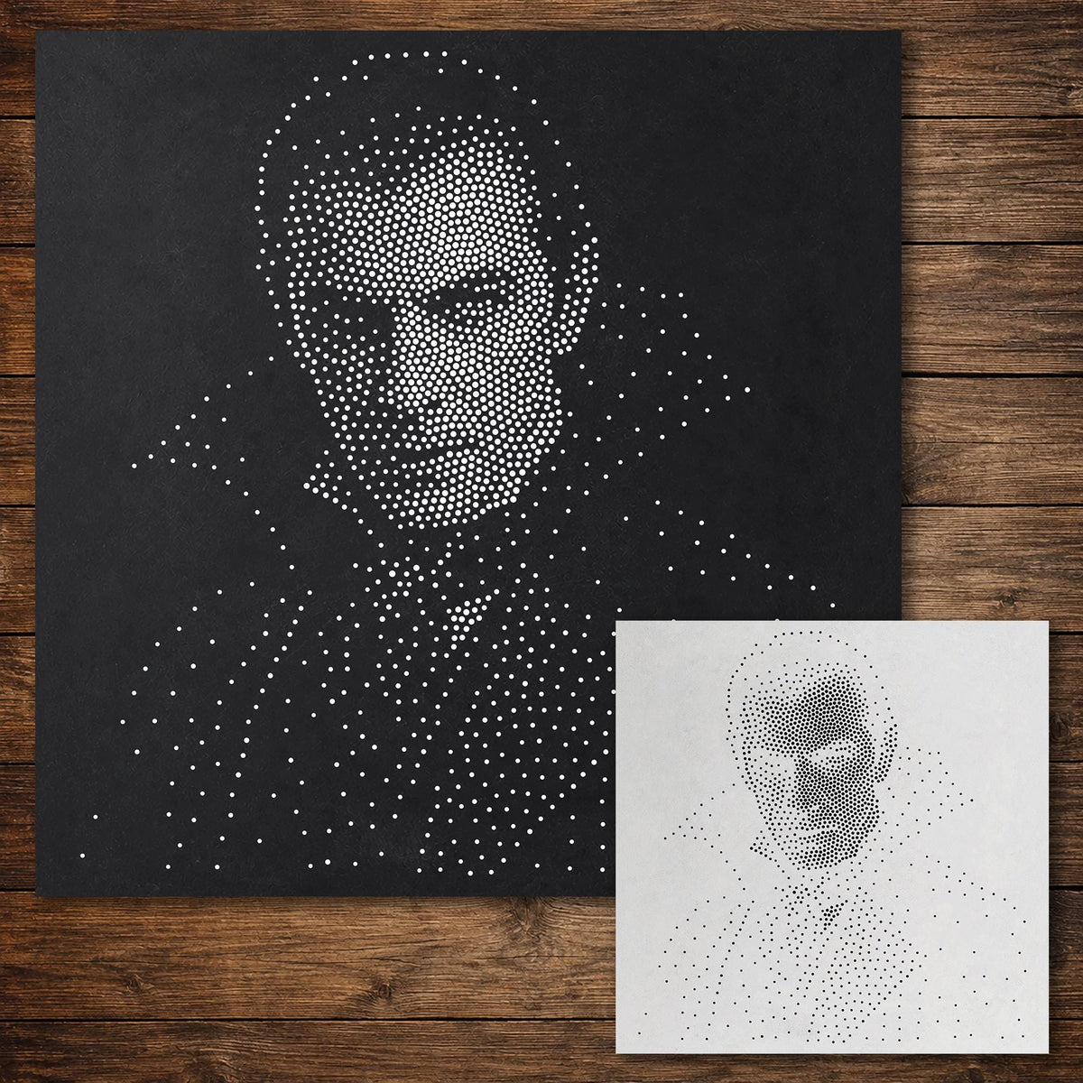 Vampire Count Dracula Halloween Stencil reusable Mylar stencil, 300 x 300 mm