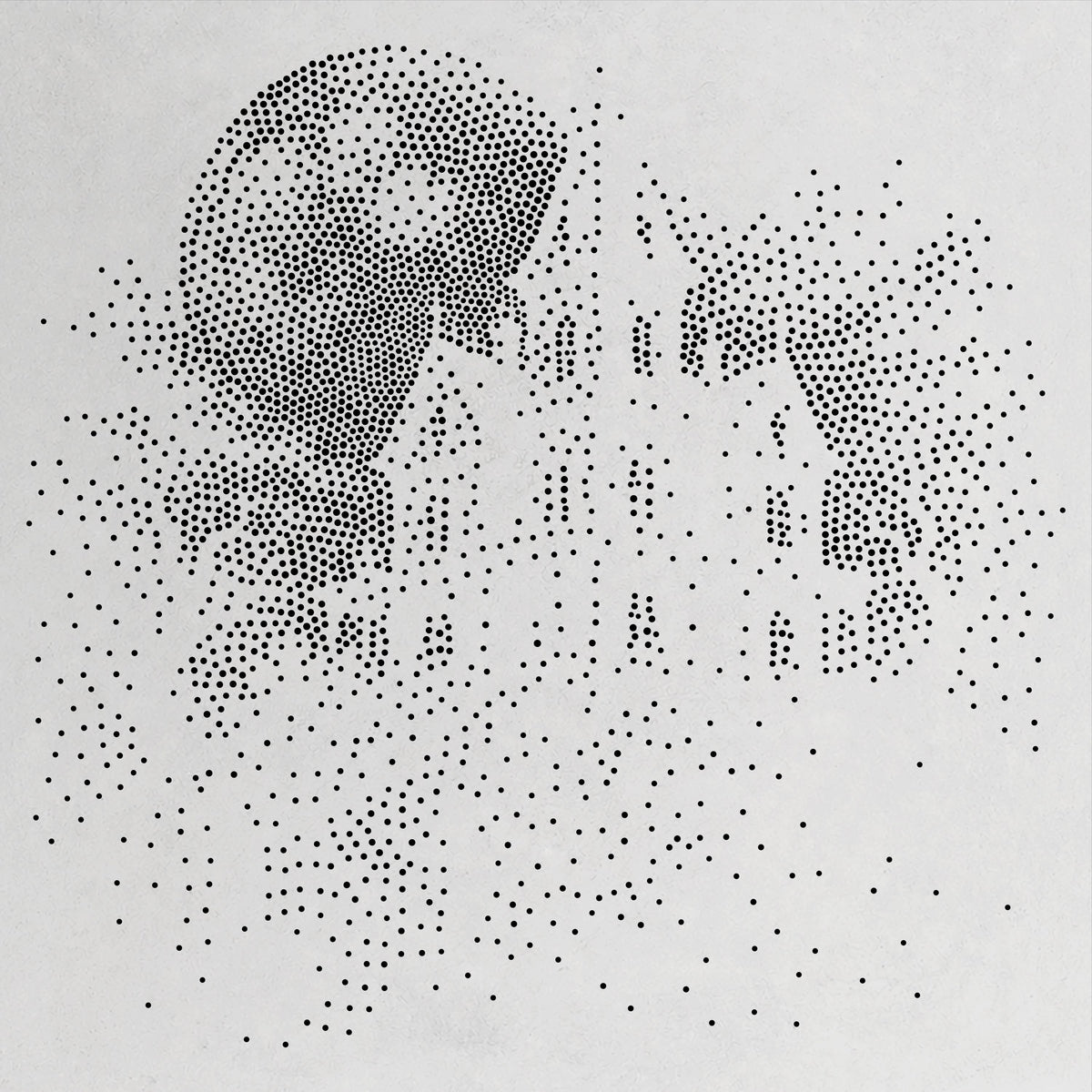 Haunted House Halloween Stencil | Realistic Horror Mylar Stipple Wall Art, Crafts (Large - 300mm / 12" approx)