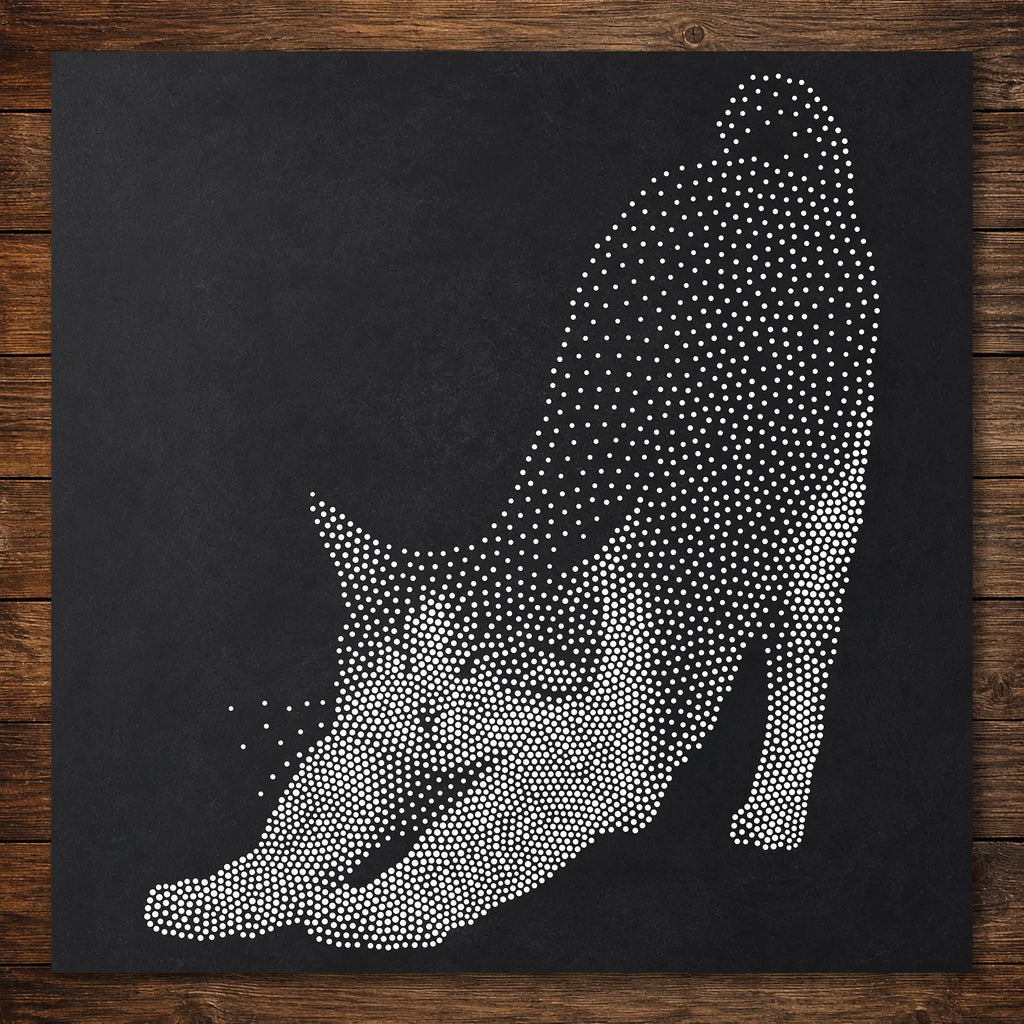 Cat Stretching Stencil | Realistic Mylar Stipple Wall Art, Crafts (Large - 300mm / 12" approx)