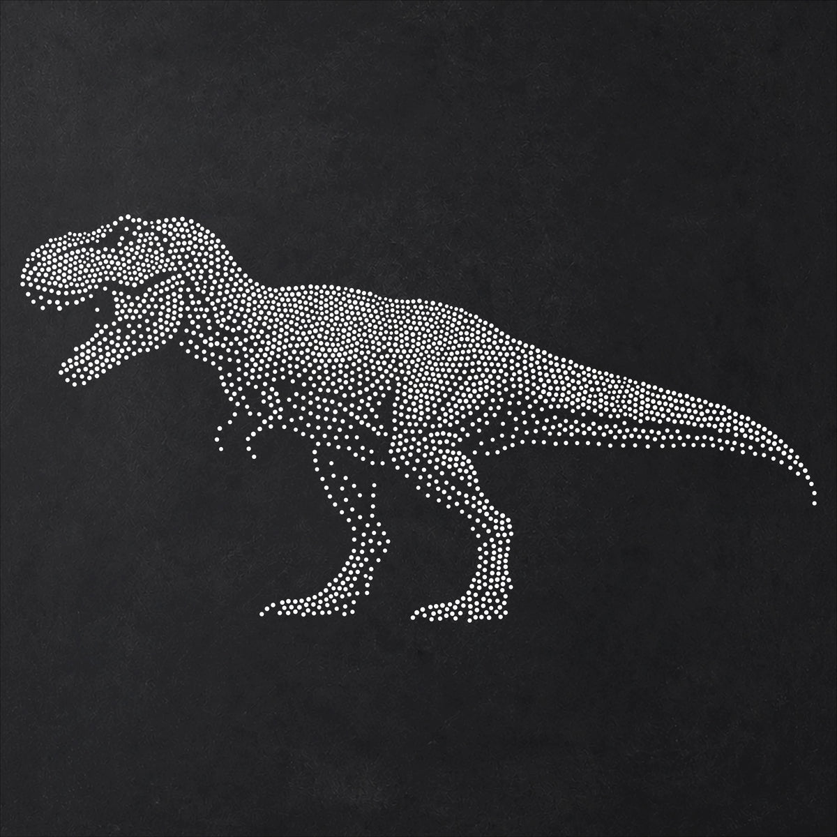 T Rex Dinosaur Stencil | Realistic Mylar Stipple Wall Art, Crafts (Large - 300mm / 12" approx)