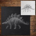 Stegosaurus Dinosaur Stencil reusable Mylar stencil, 300 x 300 mm