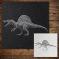 Spinosaurus Dinosaur Stencil reusable Mylar stencil, 300 x 300 mm