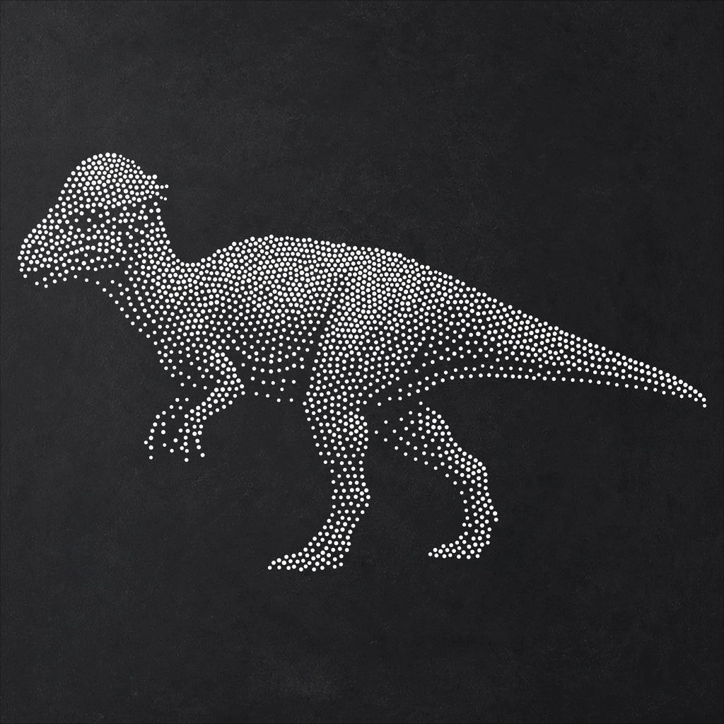 Pachycephalosaurus Dinosaur Stencil | Realistic Mylar Stipple Wall Art, Crafts (Large - 300mm / 12" approx)