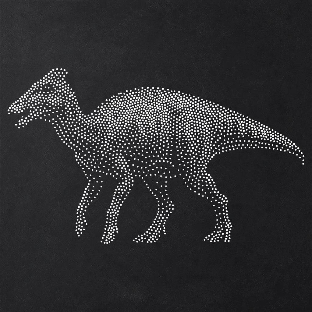 Edmontosaurus Dinosaur Stencil | Realistic Mylar Stipple Wall Art, Crafts (Large - 300mm / 12" approx)