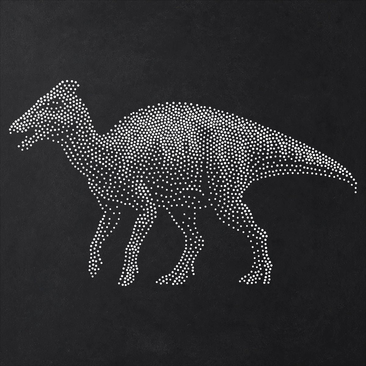 Edmontosaurus Dinosaur Stencil | Realistic Mylar Stipple Wall Art, Crafts (Large - 300mm / 12" approx)