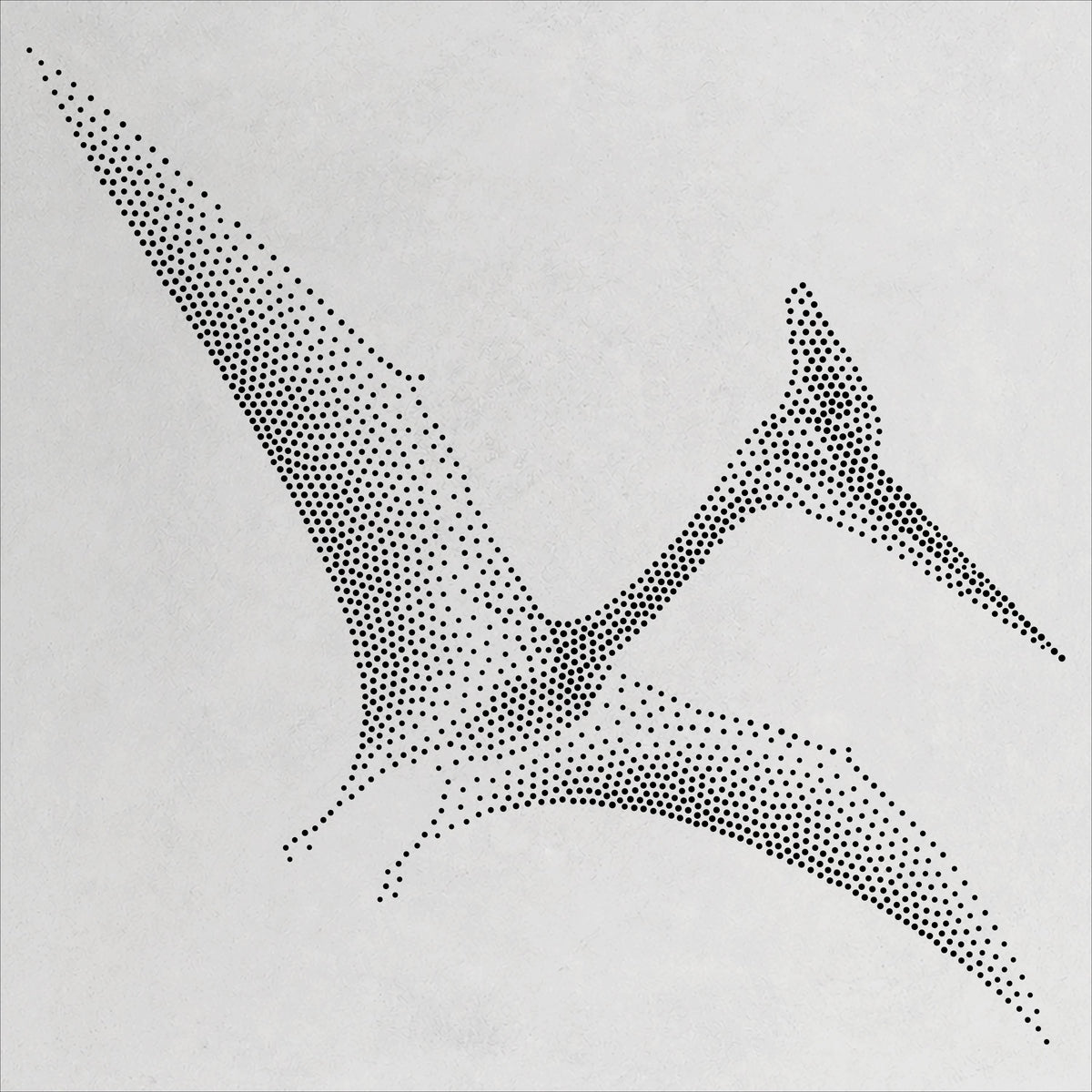 Quetzalcoatlu Pterosaur Stencil | Realistic Mylar Stipple Wall Art, Crafts (Large - 300mm / 12" approx)