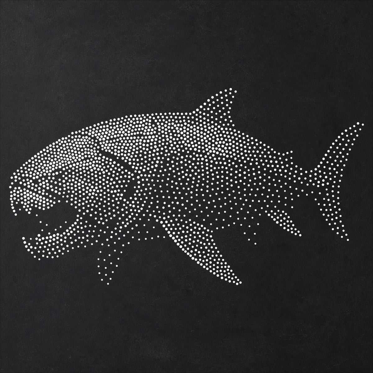 Dunkleosteus Placoderm Stencil | Realistic Mylar Stipple Wall Art, Crafts (Large - 300mm / 12" approx)