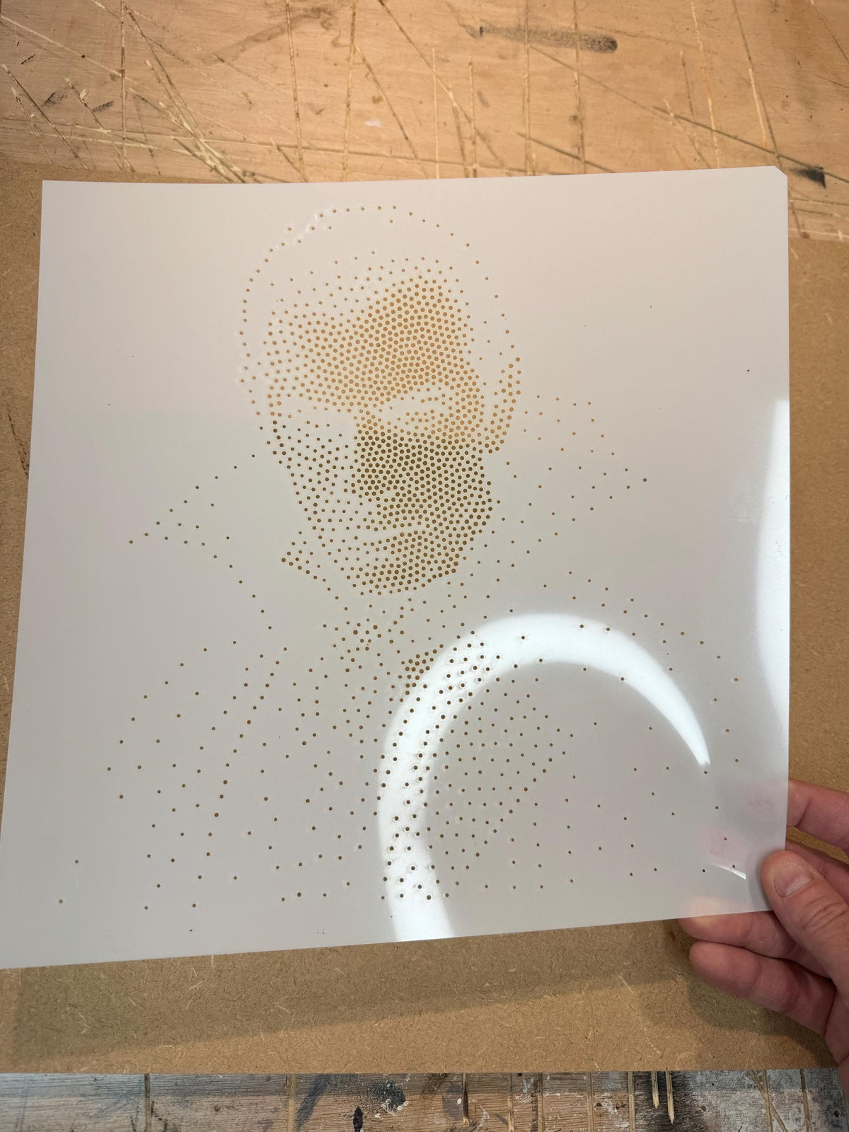 Vampire Count Dracula Halloween Stencil | Realistic Mylar Stipple Wall Art, Crafts (Large - 300mm / 12" approx)