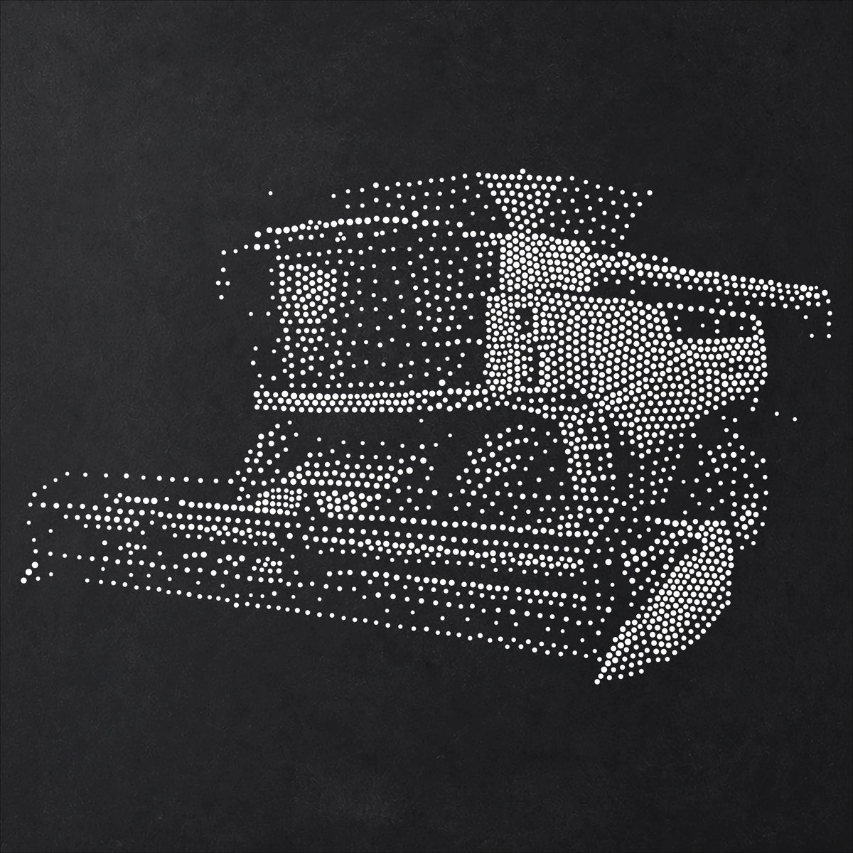 Combine Harvester Stencil | Realistic Mylar Stipple Wall Art, Crafts (Large - 300mm / 12" approx)