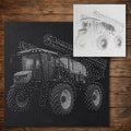 Crop Sprayer Stencil reusable Mylar stencil, 300 x 300 mm