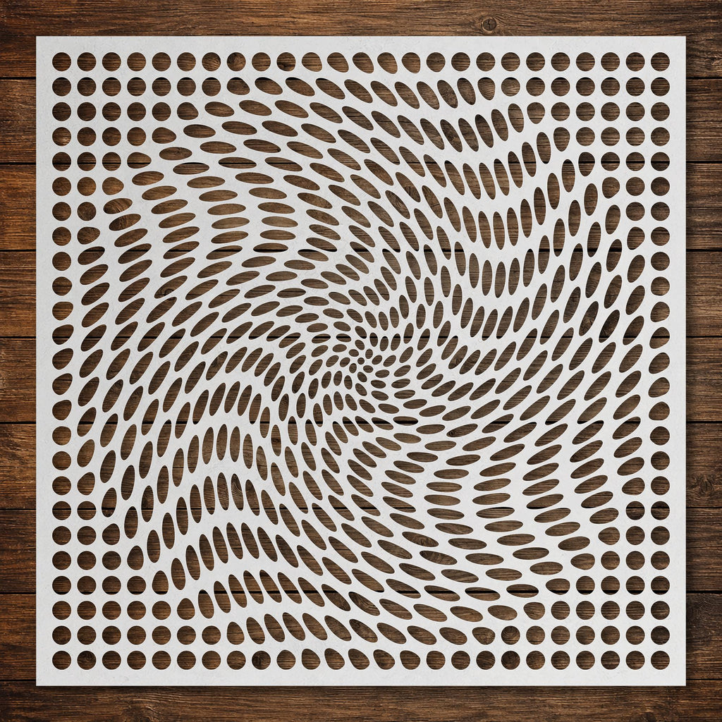 Geometric Grid #7 Stencil reusable Mylar stencil, 300 x 300 mm