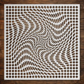 Geometric Grid #7 Stencil reusable Mylar stencil, 300 x 300 mm
